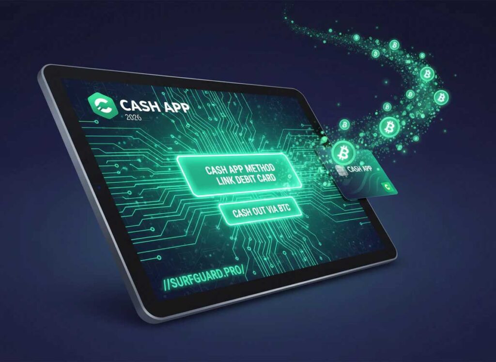 2026 Cash App Method 2026 Cash App Method step by step guide showing link debit card, buy Bitcoin, send to privacy wallet, and cash out with velocity thresholds and privacy layer protection