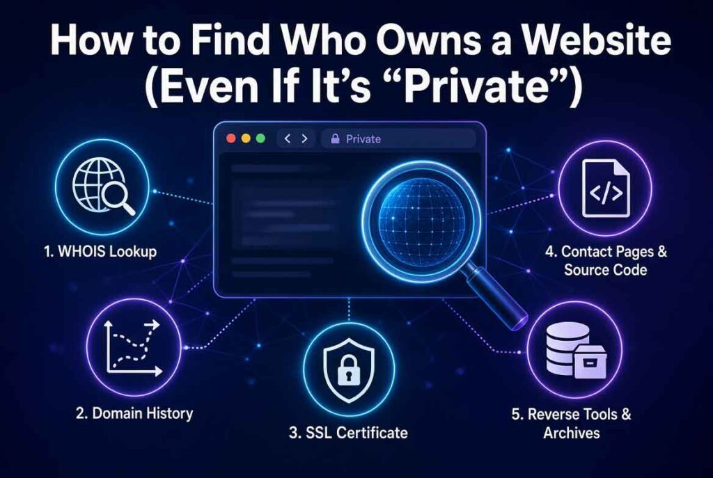 How to Find Who Owns a Website (Even If It’s “Private”) How to Find Who Owns a Website