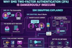 SMS Two-Factor Authentication (2FA). Why SMS 2FA is insecure SIM swapping explained guide 2026